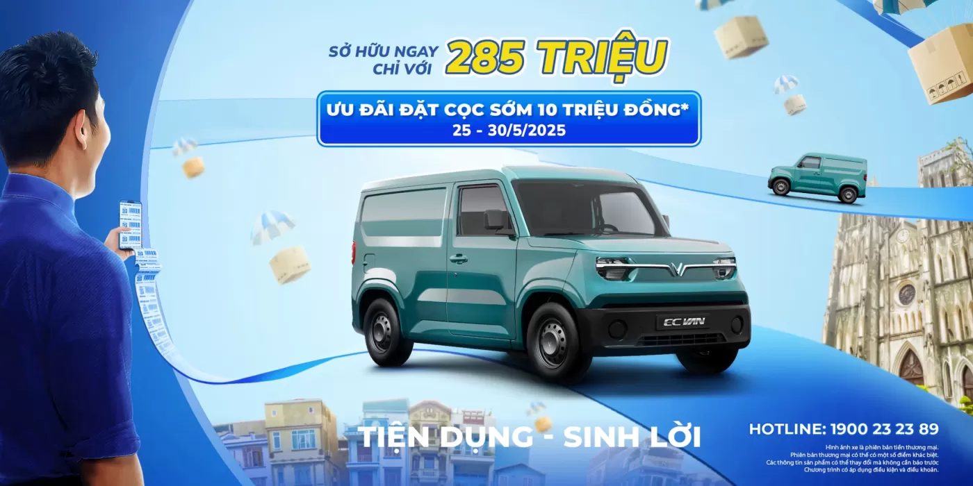 VINFAST RA MẮT DÒNG XE CHỞ HÀNG CỠ NHỎ GIÁ TỪ 285 TRIỆU ĐỒNG